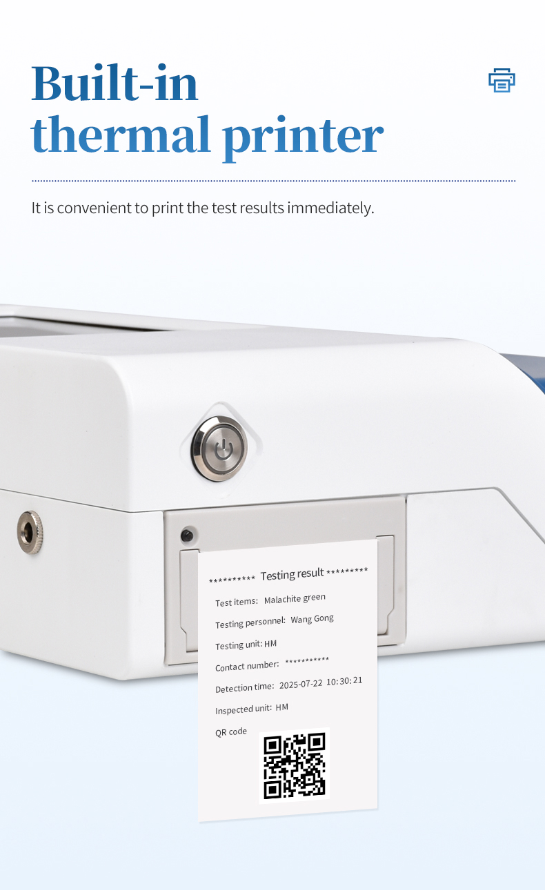 HM-JD03 multi-slot GICA analyzer for batch food contaminant screening in laboratory