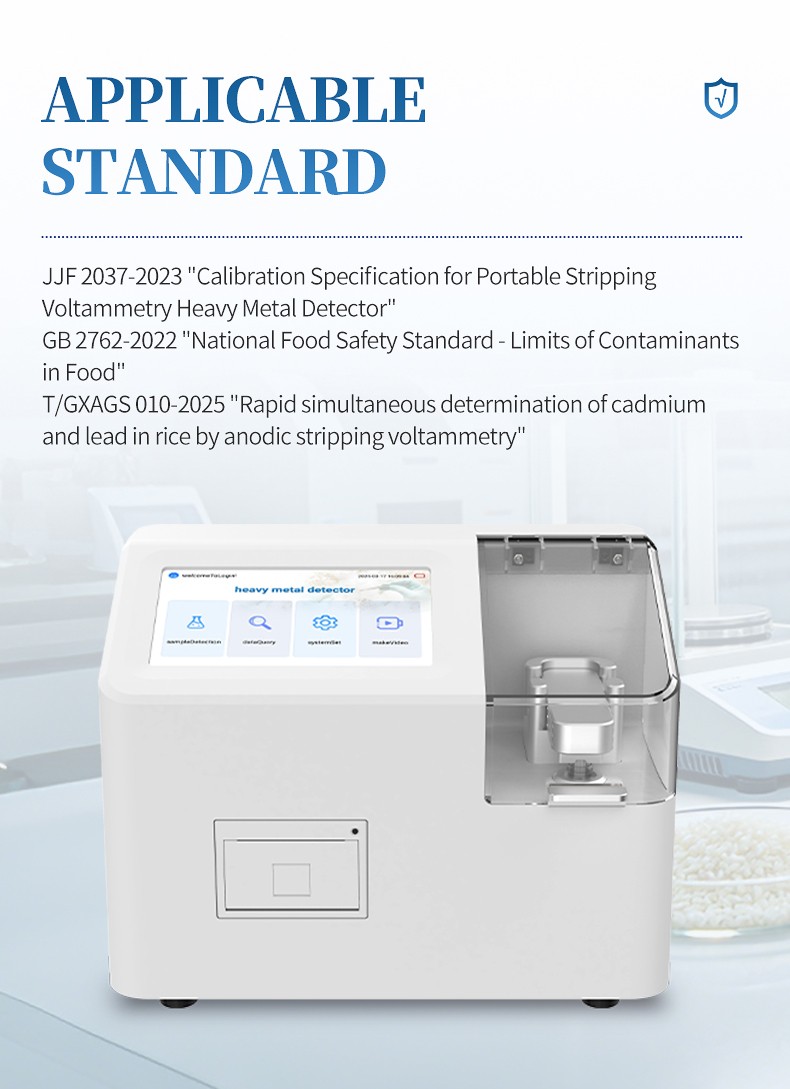 Regulatory compliance for rapid determination of cadmium and lead in cereal grains