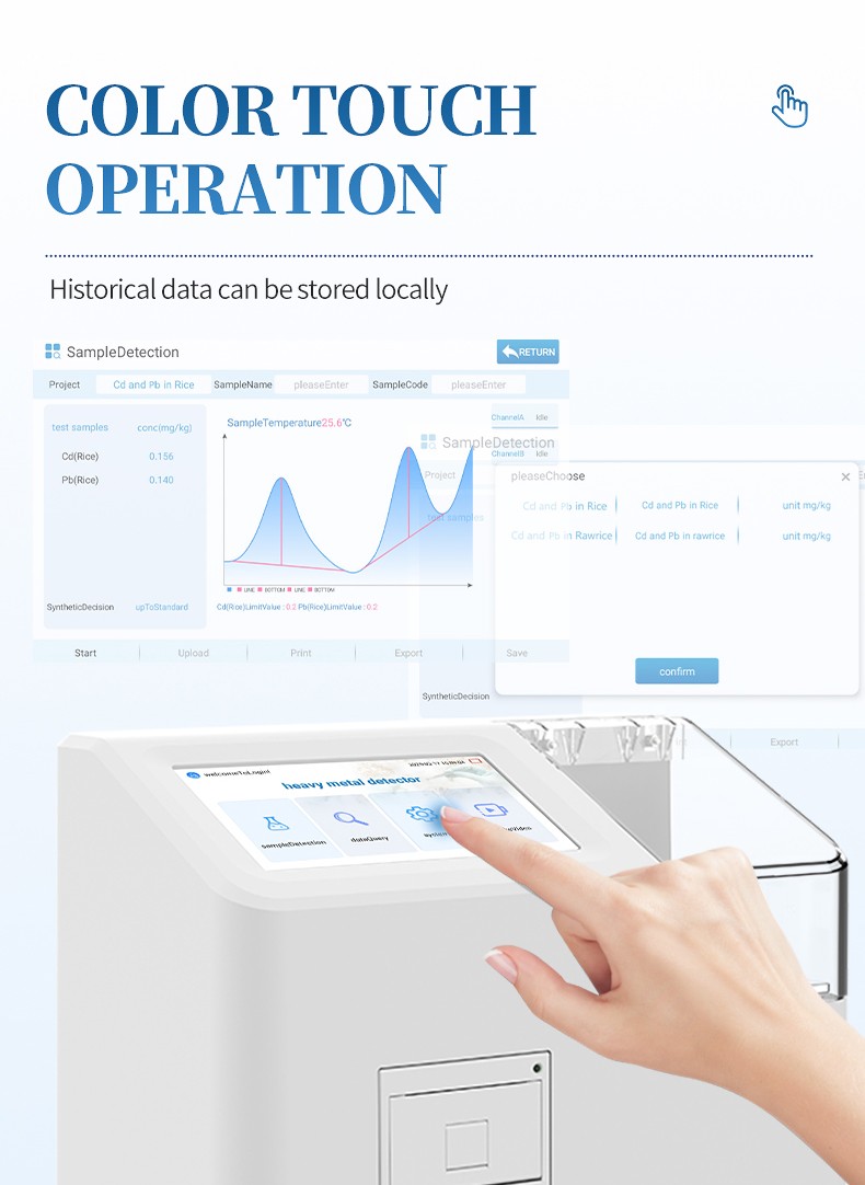 User-friendly operating interface with automated standard curve comparison and data storage